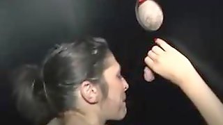 Gloryholes n orgy for 1 young french slut in swinger club