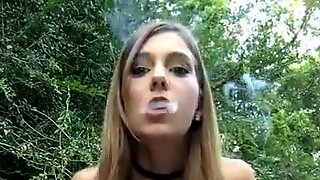 Smoking Yellow Rubber Gloves 2 at once HD POV .mp4