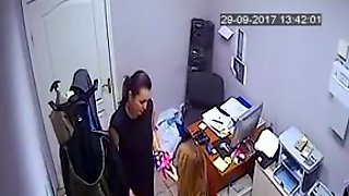 Undressing in office