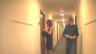 French couple  in a hotel