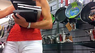 Mature Booty Shorts Massive Cameltoe