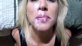 Cum facial for my wife
