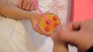 Cum on food - making semen cocktail (Requests welcome)