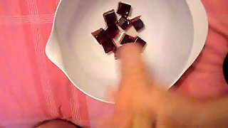 Cum on food - making & eating semen jello (Requests welcome)