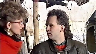 Milf in glasses gets some man meat