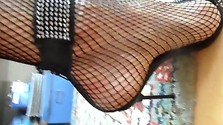 Walking with fishnets