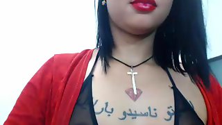 Latina Tgirl auto self sucking