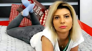 FelinaSweet Blue Socks in Live Sex