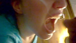 Girl choked on sperm